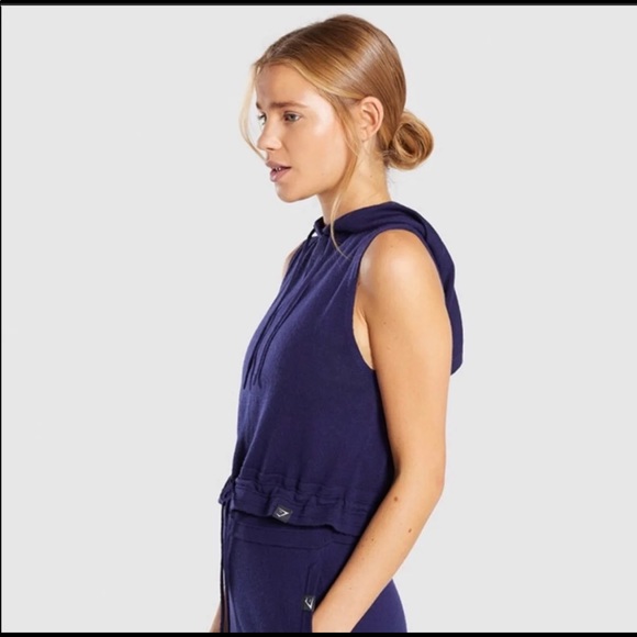 Gymshark Tops - PLEASE DO NOT PURCHASE Gymshark Isla Knit Sleeveless Hoodie Navy Small Merino